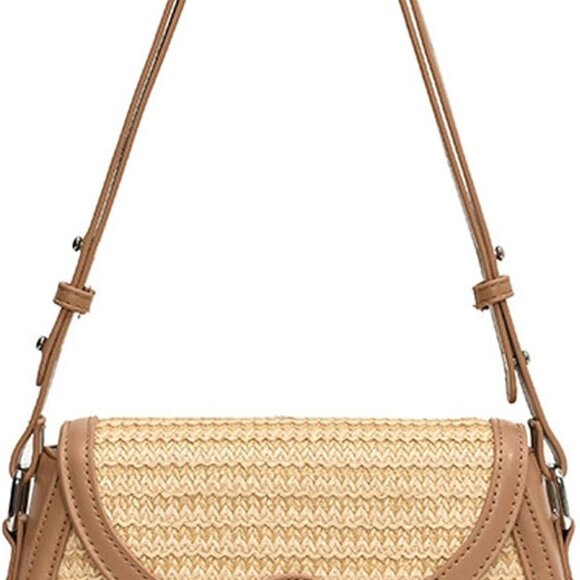 Straw Crossbody Bag for Women Small Shoulder Handbag Fashion Hobo Bag Trendy Und - Picture 7 of 7